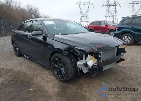 2024 Hyundai Elantra N Line z USA, uszkodzony, nr VIN KMHLR4DF1RU737993